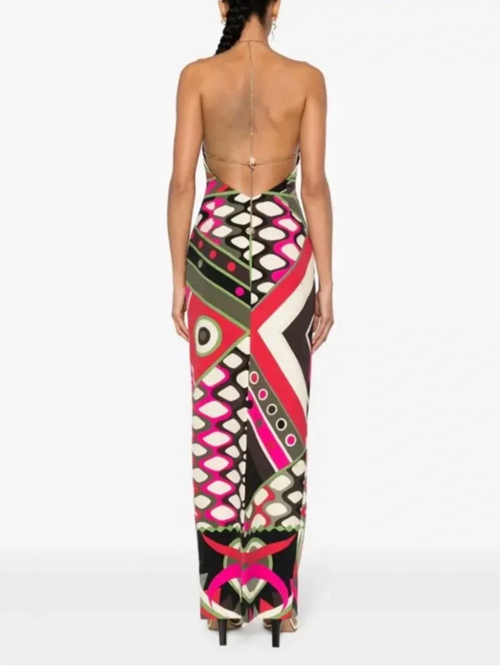 Emilio Pucci - Vivara print gown NWT size 46 (10) - Picture 5 of 10